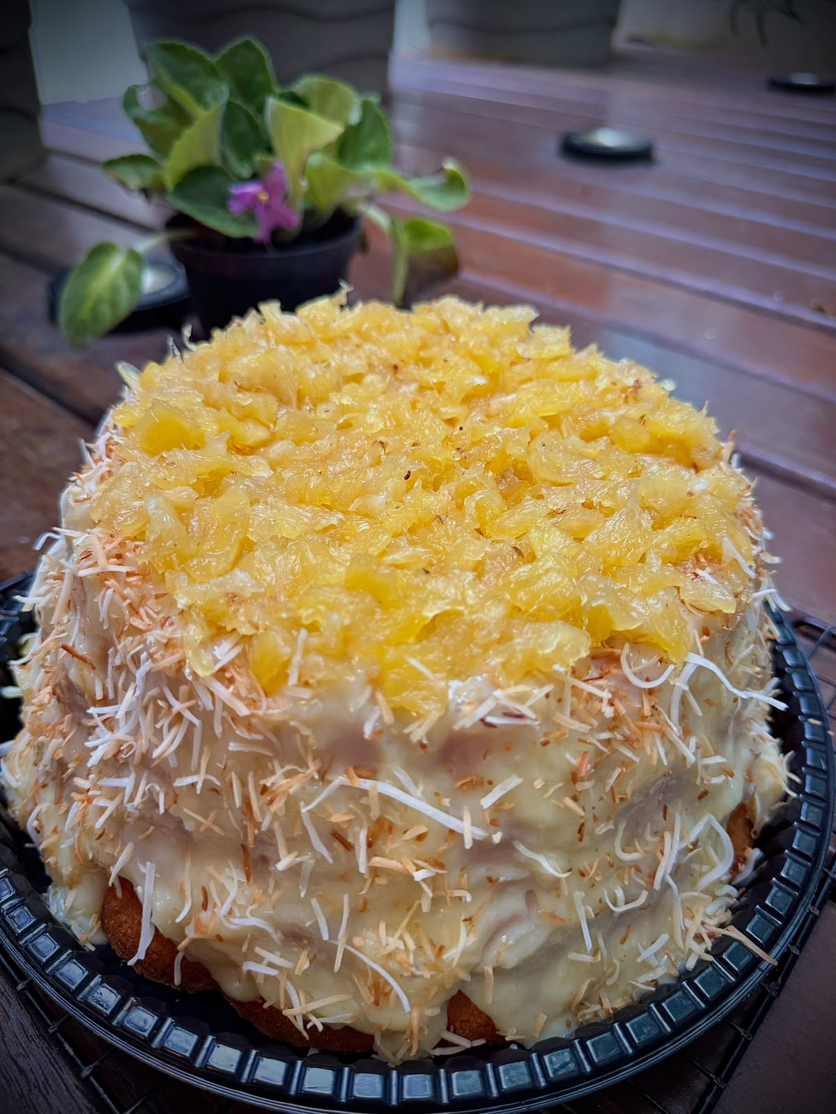 Bolo de Abacaxi com Coco