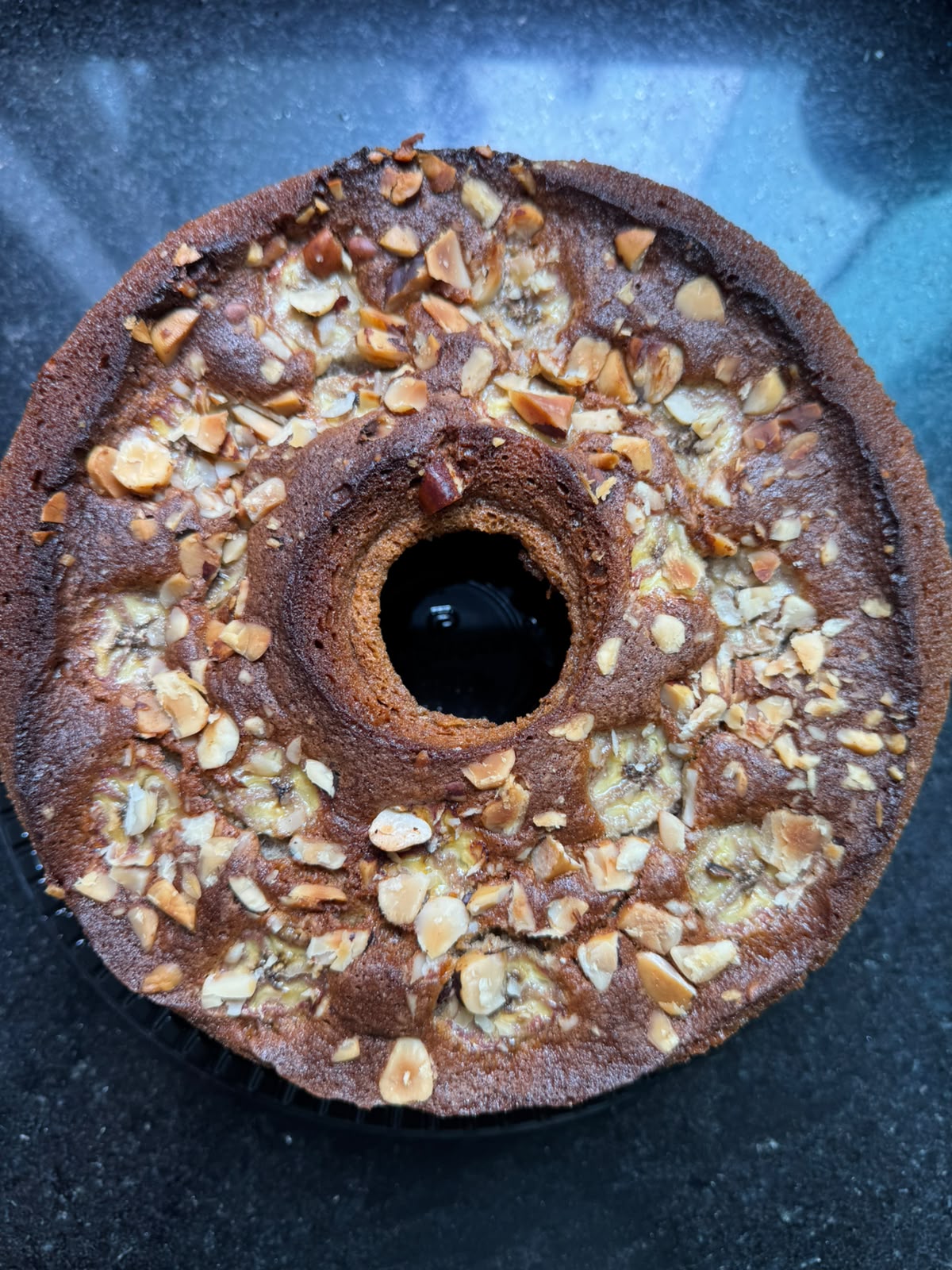 Bolo de Banana com Castanhas