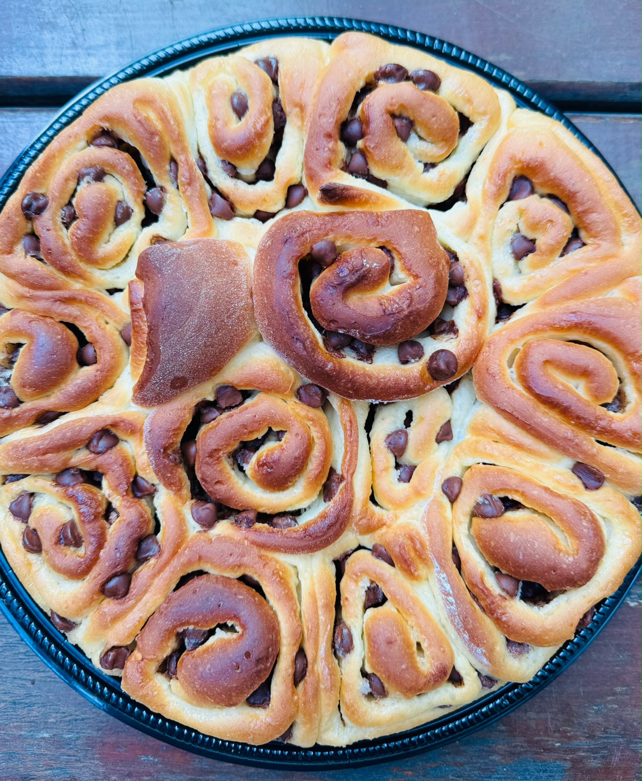Pão Doce com Gotas de Chocolate
